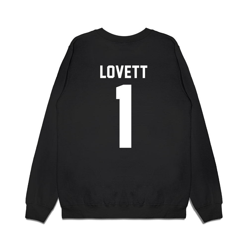 Virginia Tech - NCAA Football : Dante Lovett - Vintage Helmet Premium Crewneck Sweatshirt-1