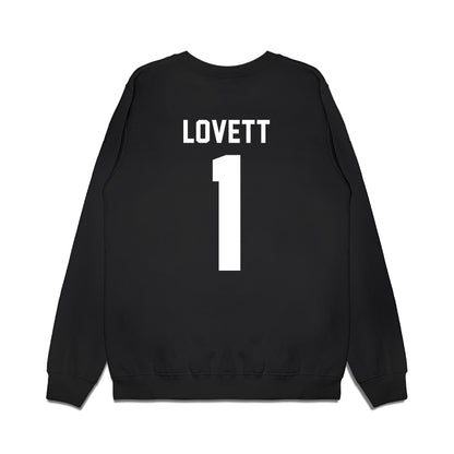 Virginia Tech - NCAA Football : Dante Lovett - Vintage Helmet Premium Crewneck Sweatshirt-1
