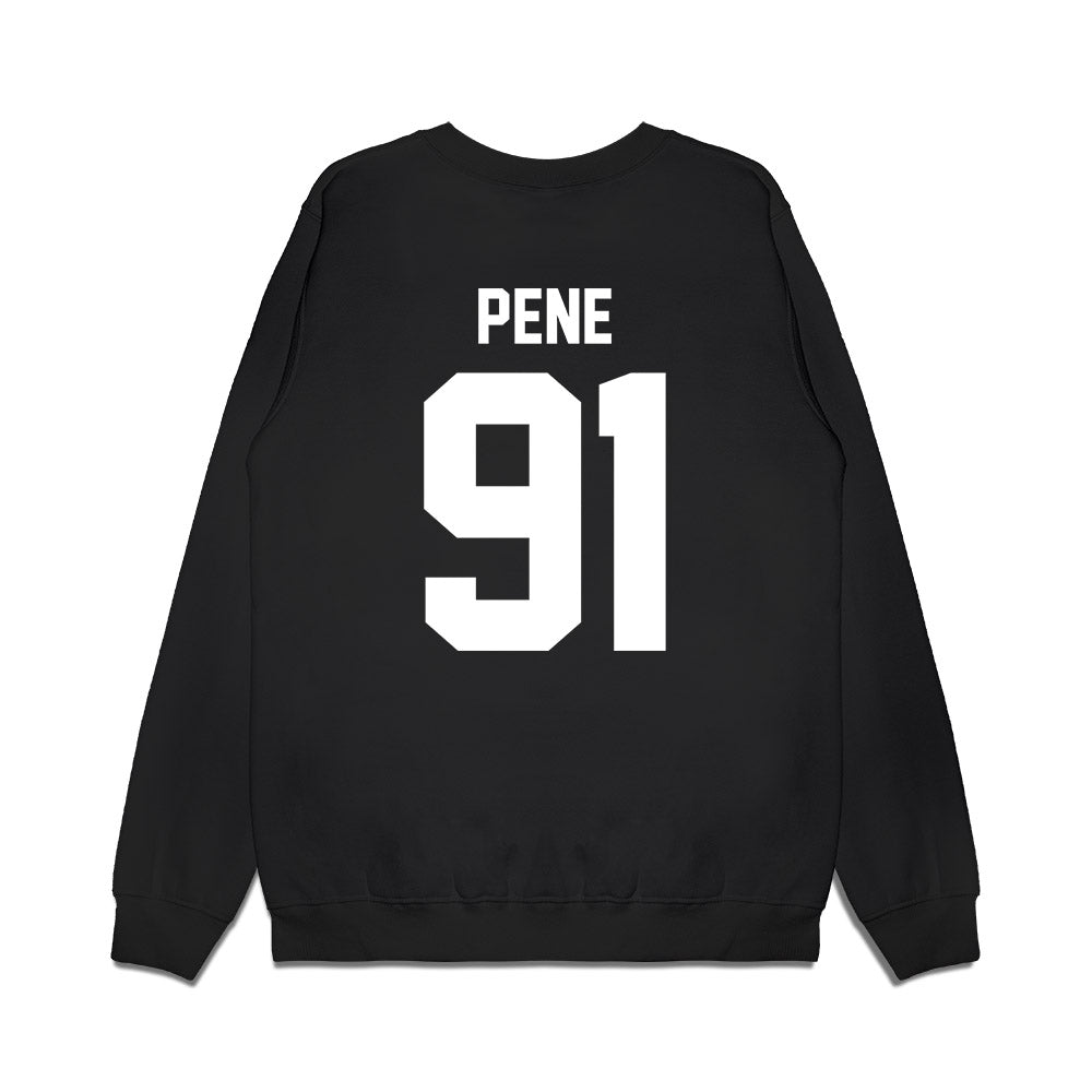 Virginia Tech - NCAA Football : Wilfried Pene - Vintage Helmet Premium Crewneck Sweatshirt-1