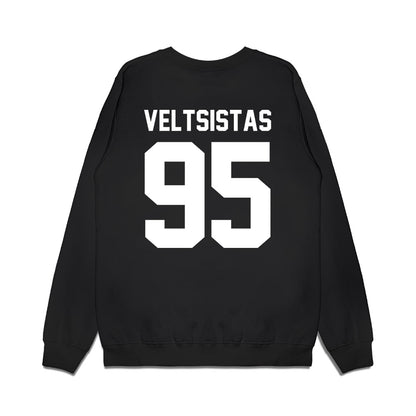 Virginia Tech - NCAA Football : Nick Veltsistas - Vintage Helmet Premium Crewneck Sweatshirt-1