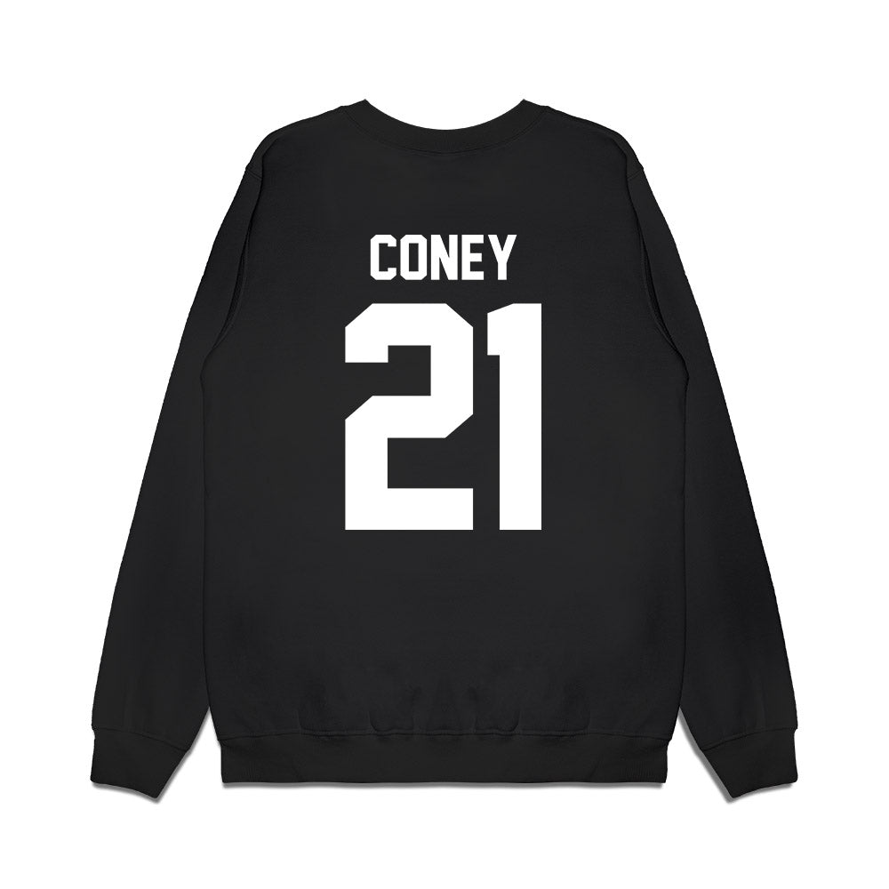 Virginia Tech - NCAA Football : Jeremiah Coney - Vintage Helmet Premium Crewneck Sweatshirt-1