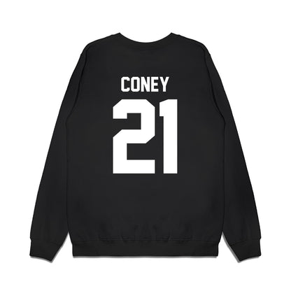 Virginia Tech - NCAA Football : Jeremiah Coney - Vintage Helmet Premium Crewneck Sweatshirt-1