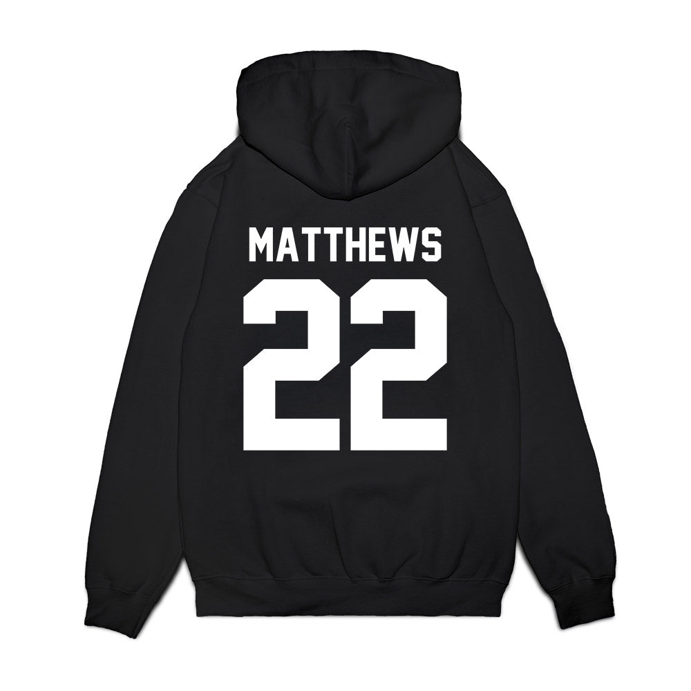 Virginia Tech - NCAA Football : Micah Matthews - Vintage Helmet Premium Hooded Sweatshirt-1