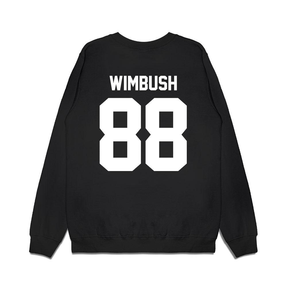 Virginia Tech - NCAA Football : Zeke Wimbush - Vintage Helmet Premium Crewneck Sweatshirt-1