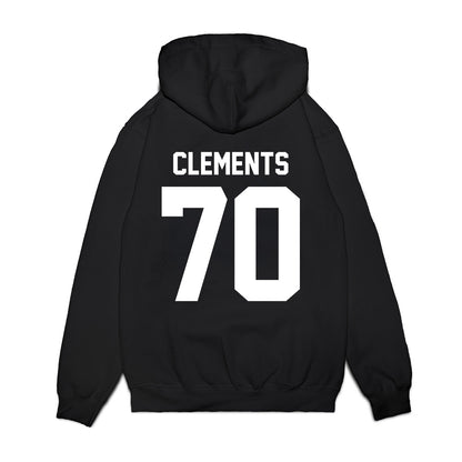 Virginia Tech - NCAA Football : Parker Clements - Vintage Helmet Premium Hooded Sweatshirt-1