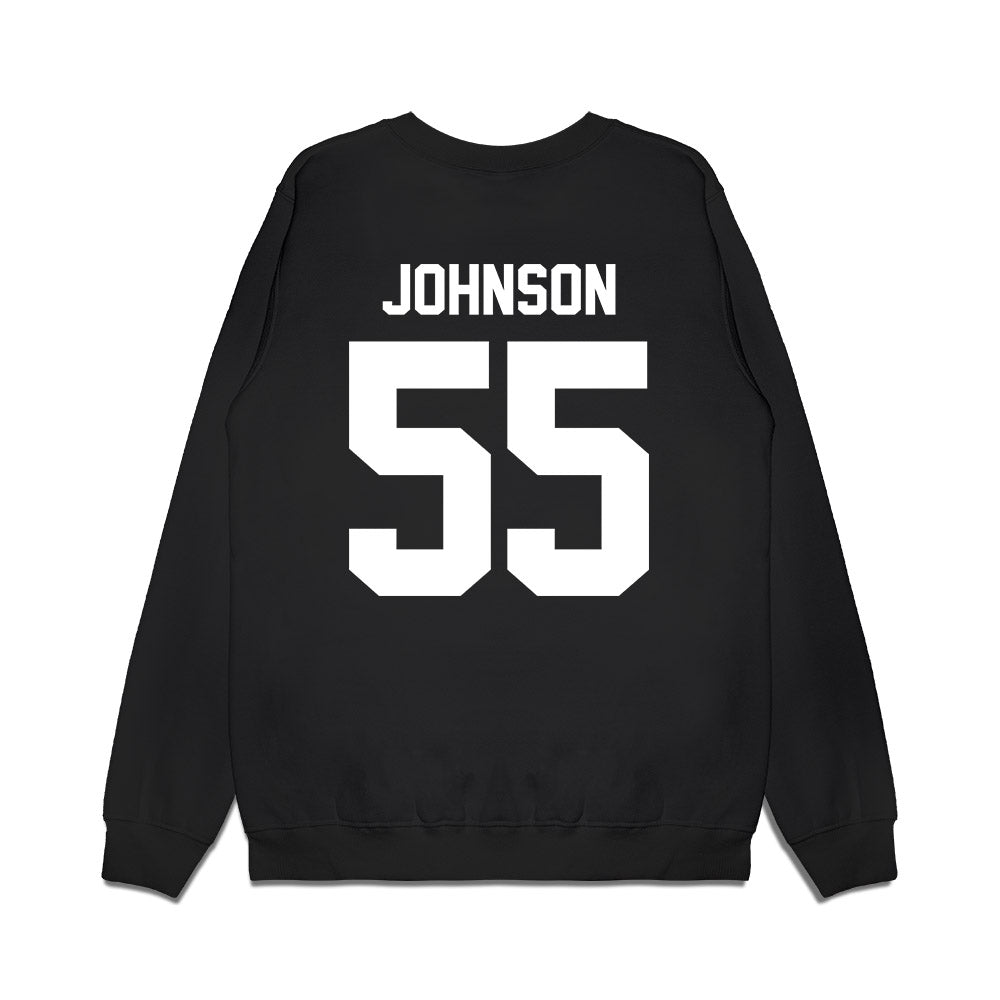 Virginia Tech - NCAA Football : Gerard Johnson - Vintage Helmet Premium Crewneck Sweatshirt-1