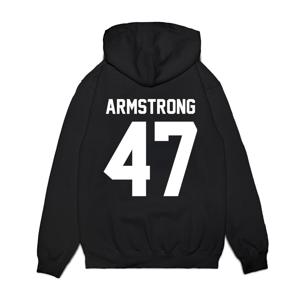 Virginia Tech - NCAA Football : Griffin Armstrong - Vintage Helmet Premium Hooded Sweatshirt-1