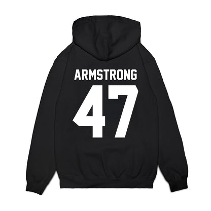 Virginia Tech - NCAA Football : Griffin Armstrong - Vintage Helmet Premium Hooded Sweatshirt-1