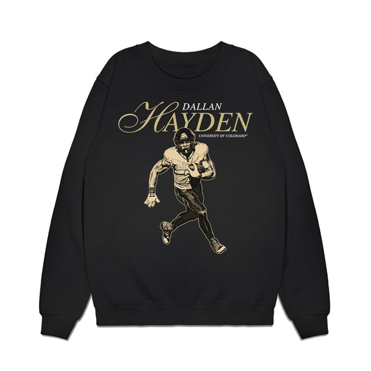 Colorado - NCAA Football : Dallan Hayden - Legacy Premium Crewneck Sweatshirt-0