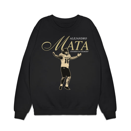 Colorado - NCAA Football : Alejandro Mata Jr. - Legacy Premium Crewneck Sweatshirt-0