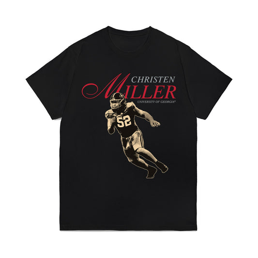 Georgia - NCAA Football : Christen Miller - Legacy Comfort Colors T-Shirt-0