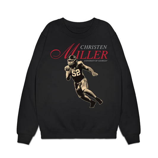 Georgia - NCAA Football : Christen Miller - Legacy Premium Crewneck Sweatshirt-0