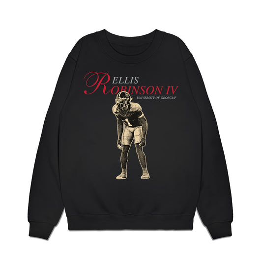 Georgia - NCAA Football : Ellis Robinson IV - Legacy Premium Crewneck Sweatshirt-0