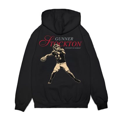 Georgia - NCAA Football : Gunner Stockton - Premium Hooded Sweatshirt-1