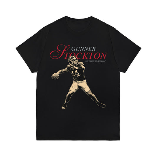 Georgia - NCAA Football : Gunner Stockton - Comfort Colors T-Shirt-0