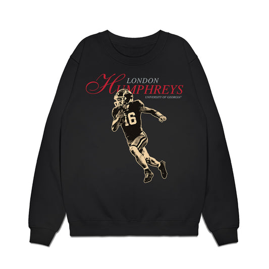 Georgia - NCAA Football : London Humphreys - Legacy Premium Crewneck Sweatshirt-0