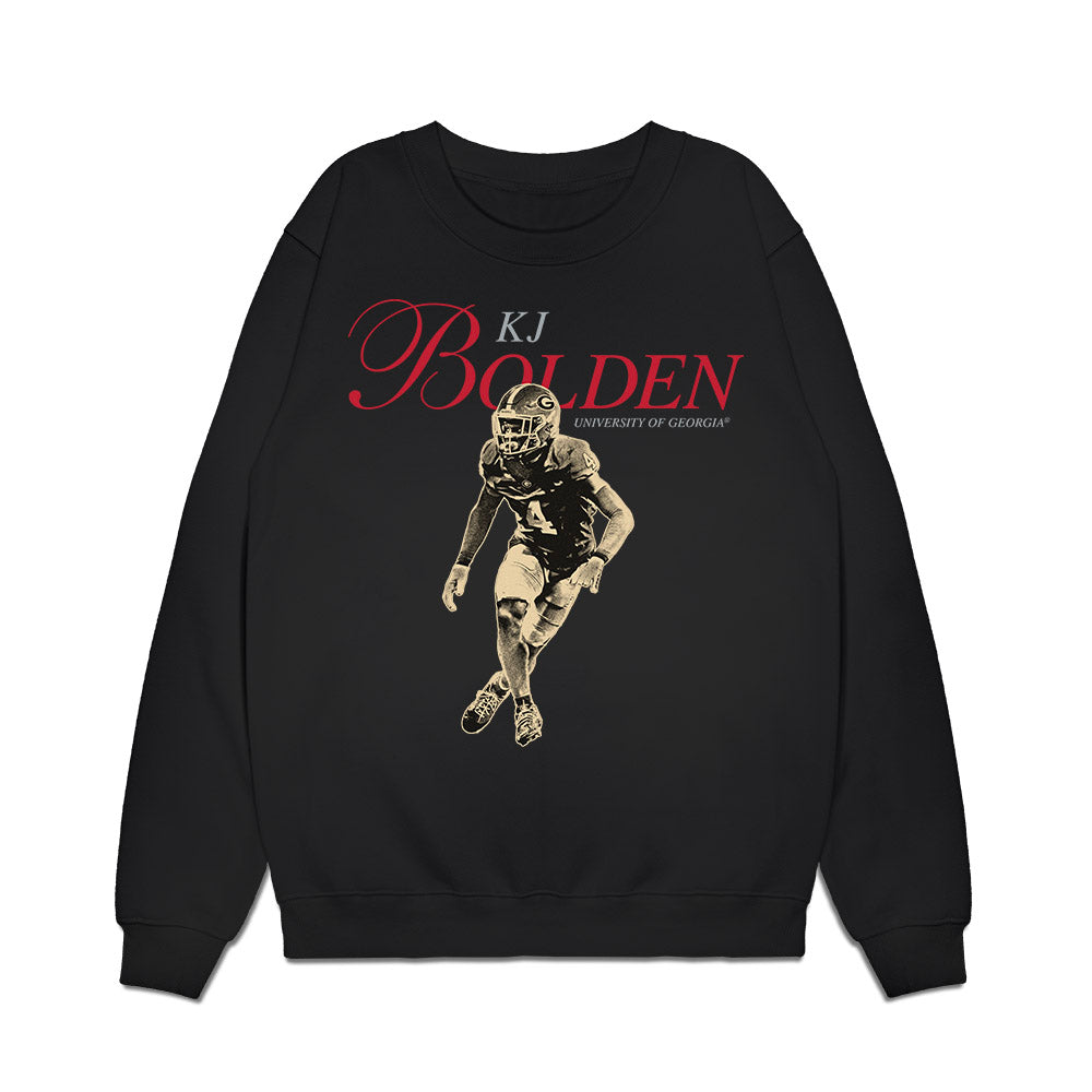 Georgia - NCAA Football : KJ Bolden - Legacy Premium Crewneck Sweatshirt-0