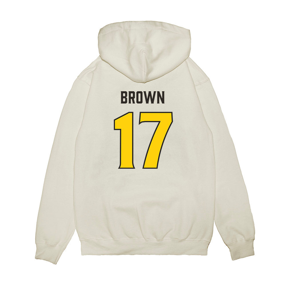 USF - NCAA Football : Byrum Brown - Retro Sports Shersey Premium Hooded Sweatshirt-1