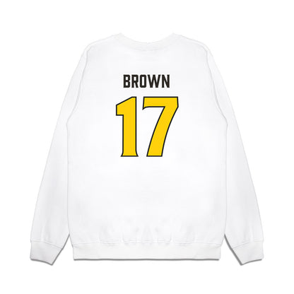 USF - NCAA Football : Byrum Brown - Retro Sports Shersey Premium Crewneck Sweatshirt-1