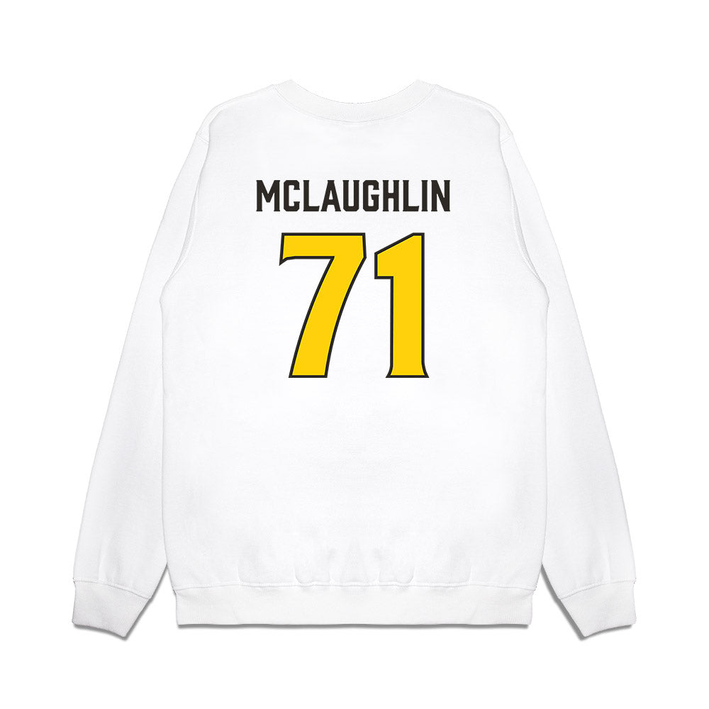 USF - NCAA Football : Connor McLaughlin - Retro Sports Shersey Premium Crewneck Sweatshirt-1