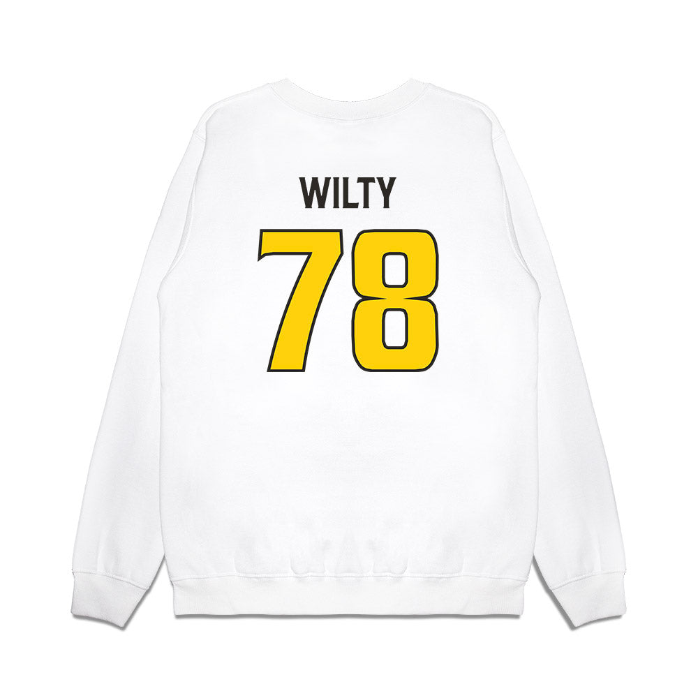 USF - NCAA Football : Jack Wilty - Retro Sports Shersey Premium Crewneck Sweatshirt-1