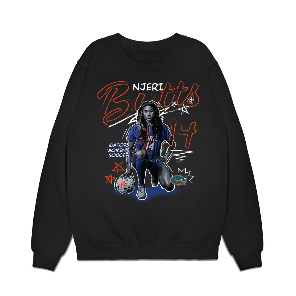 Florida - NCAA Women's Soccer : Njeri Butts - Collage Premium Crewneck Sweatshirt-0
