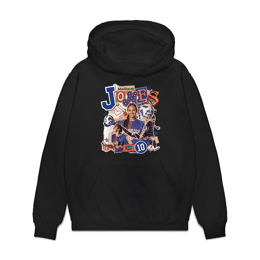 Florida - NCAA Women's Soccer : Madison Jones - Collage Premium Hooded Sweatshirt-0