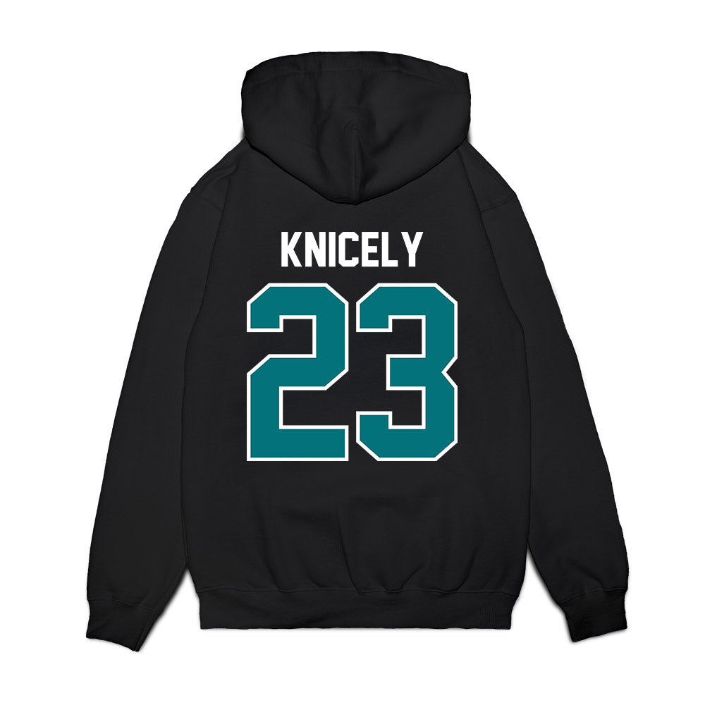 Coastal Carolina - NCAA Football : Dom Knicely - Vintage Helmet Premium Hooded Sweatshirt-1