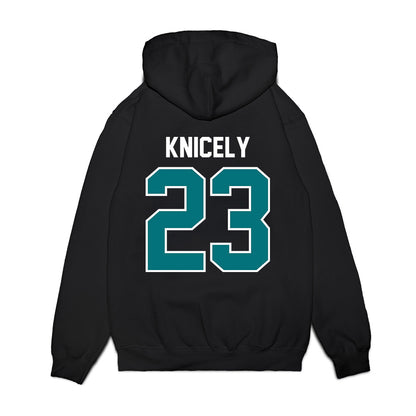 Coastal Carolina - NCAA Football : Dom Knicely - Vintage Helmet Premium Hooded Sweatshirt-1