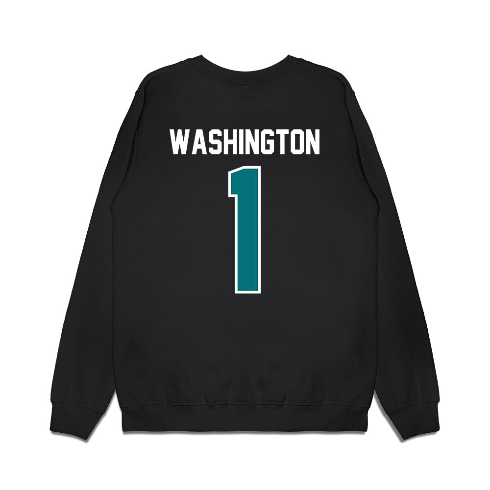 Coastal Carolina - NCAA Football : Robby Washington - Vintage Helmet Premium Crewneck Sweatshirt-1