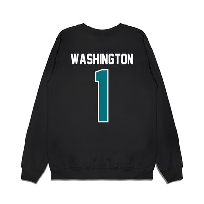 Coastal Carolina - NCAA Football : Robby Washington - Vintage Helmet Premium Crewneck Sweatshirt-1