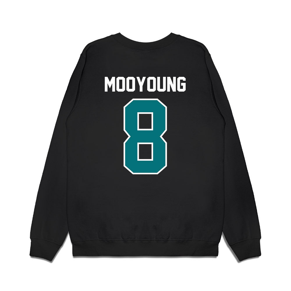 Coastal Carolina - NCAA Football : Myles Mooyoung - Vintage Helmet Premium Crewneck Sweatshirt-1