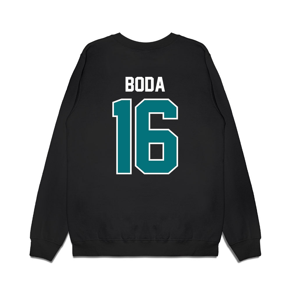 Coastal Carolina - NCAA Football : Blake Boda - Vintage Helmet Premium Crewneck Sweatshirt-1