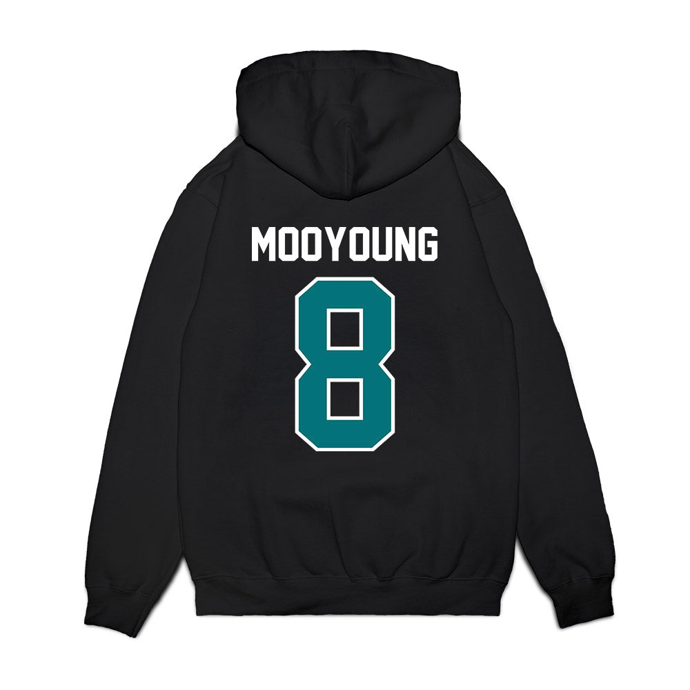 Coastal Carolina - NCAA Football : Myles Mooyoung - Vintage Helmet Premium Hooded Sweatshirt-1