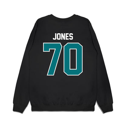 Coastal Carolina - NCAA Football : Daniel Jones - Vintage Helmet Premium Crewneck Sweatshirt-1