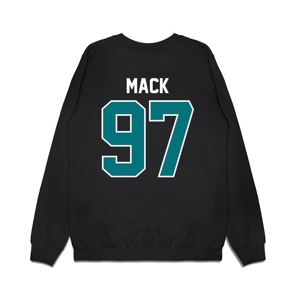 Coastal Carolina - NCAA Football : Jordan Mack - Vintage Helmet Premium Crewneck Sweatshirt-1