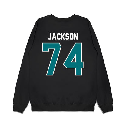 Coastal Carolina - NCAA Football : Desmond Jackson - Vintage Helmet Premium Crewneck Sweatshirt-1