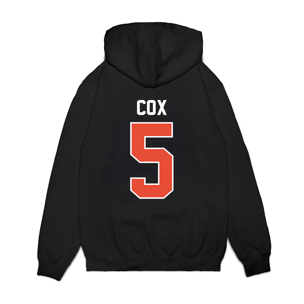 Illinois - NCAA Football : Torrie Cox - Vintage Helmet Premium Hooded Sweatshirt-1