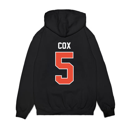 Illinois - NCAA Football : Torrie Cox - Vintage Helmet Premium Hooded Sweatshirt-1