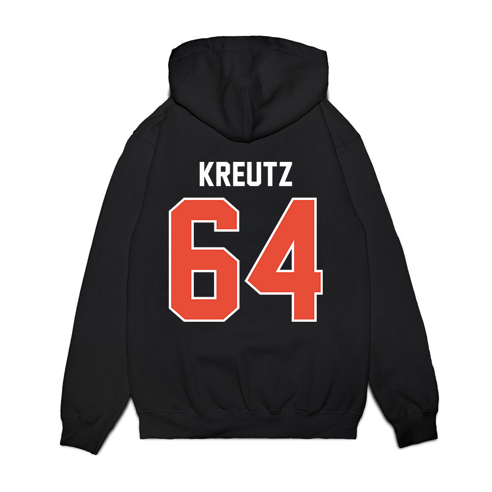 Illinois - NCAA Football : Josh Kreutz - Vintage Helmet Premium Hooded Sweatshirt-1
