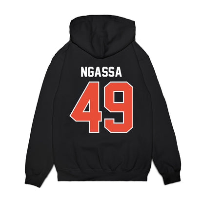 Illinois - NCAA Football : Harrysson Ngassa - Vintage Helmet Premium Hooded Sweatshirt-1
