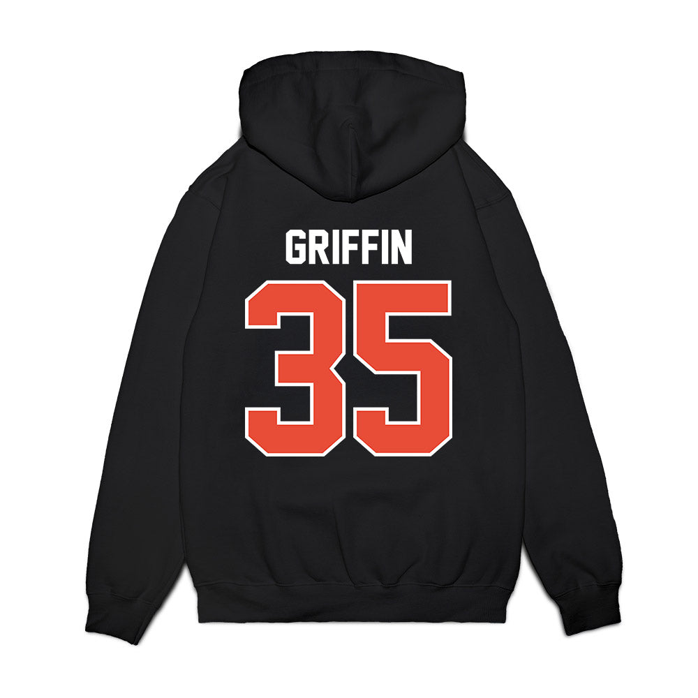 Illinois - NCAA Football : Grayson Griffin - Vintage Helmet Premium Hooded Sweatshirt-1