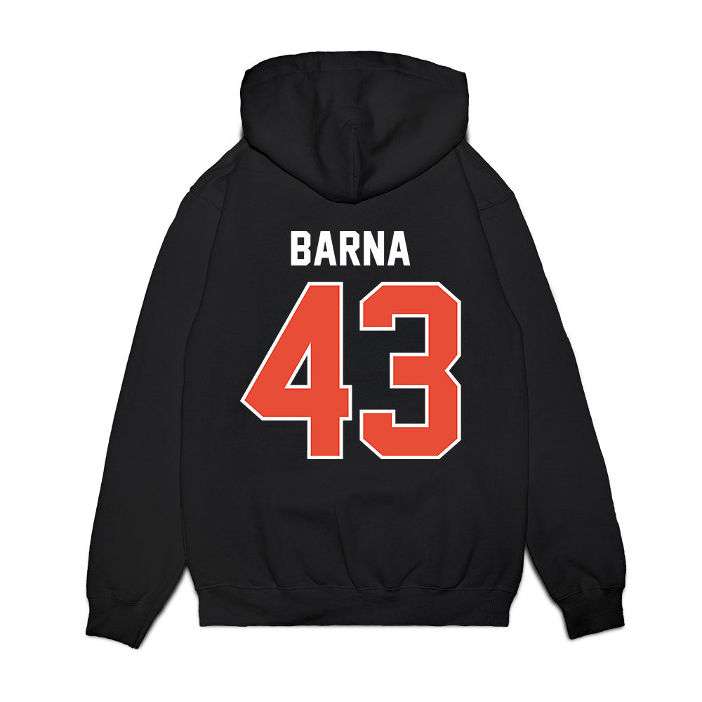 Illinois - NCAA Football : Joe Barna - Vintage Helmet Premium Hooded Sweatshirt-1
