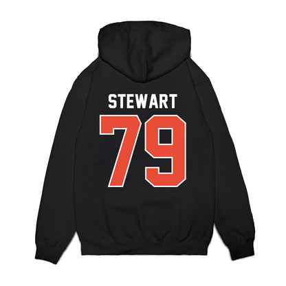 Illinois - NCAA Football : Zafir Stewart - Vintage Helmet Premium Hooded Sweatshirt-1