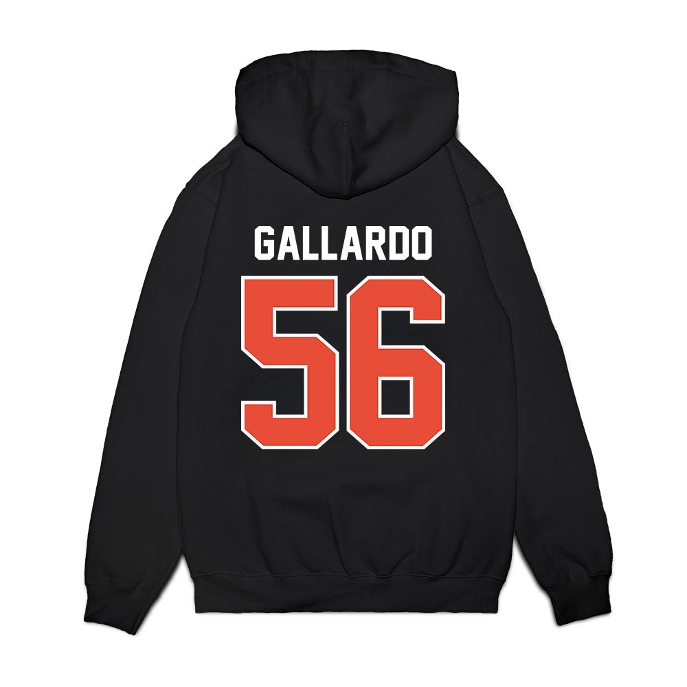 Illinois - NCAA Football : Guillermo Gallardo - Vintage Helmet Premium Hooded Sweatshirt-1