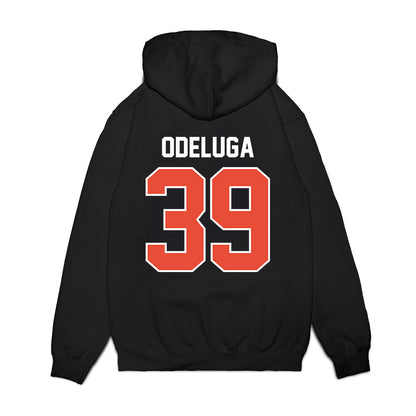 Illinois - NCAA Football : Kenenna Odeluga - Vintage Helmet Premium Hooded Sweatshirt-1