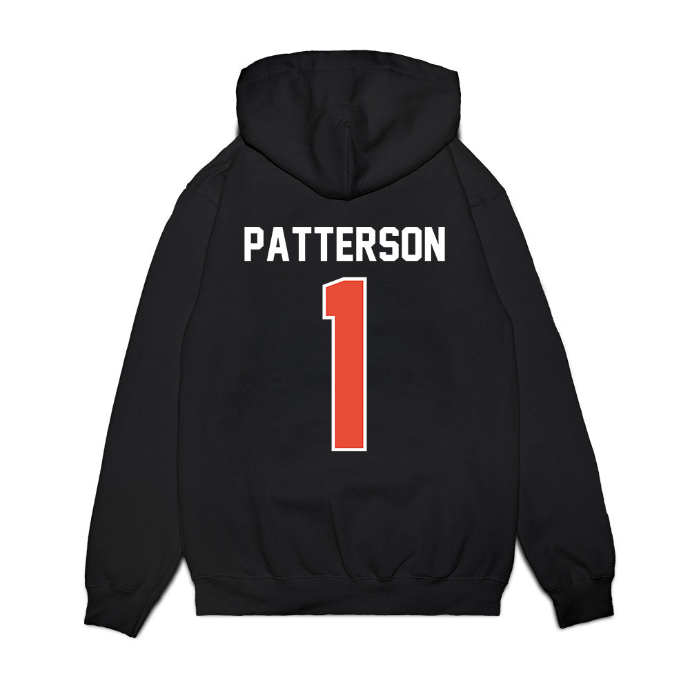 Illinois - NCAA Football : Kaleb Patterson - Vintage Helmet Premium Hooded Sweatshirt-1