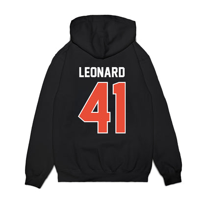 Illinois - NCAA Football : Clayton Leonard - Vintage Helmet Premium Hooded Sweatshirt-1