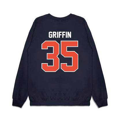 Illinois - NCAA Football : Grayson Griffin - Vintage Helmet Premium Crewneck Sweatshirt-1