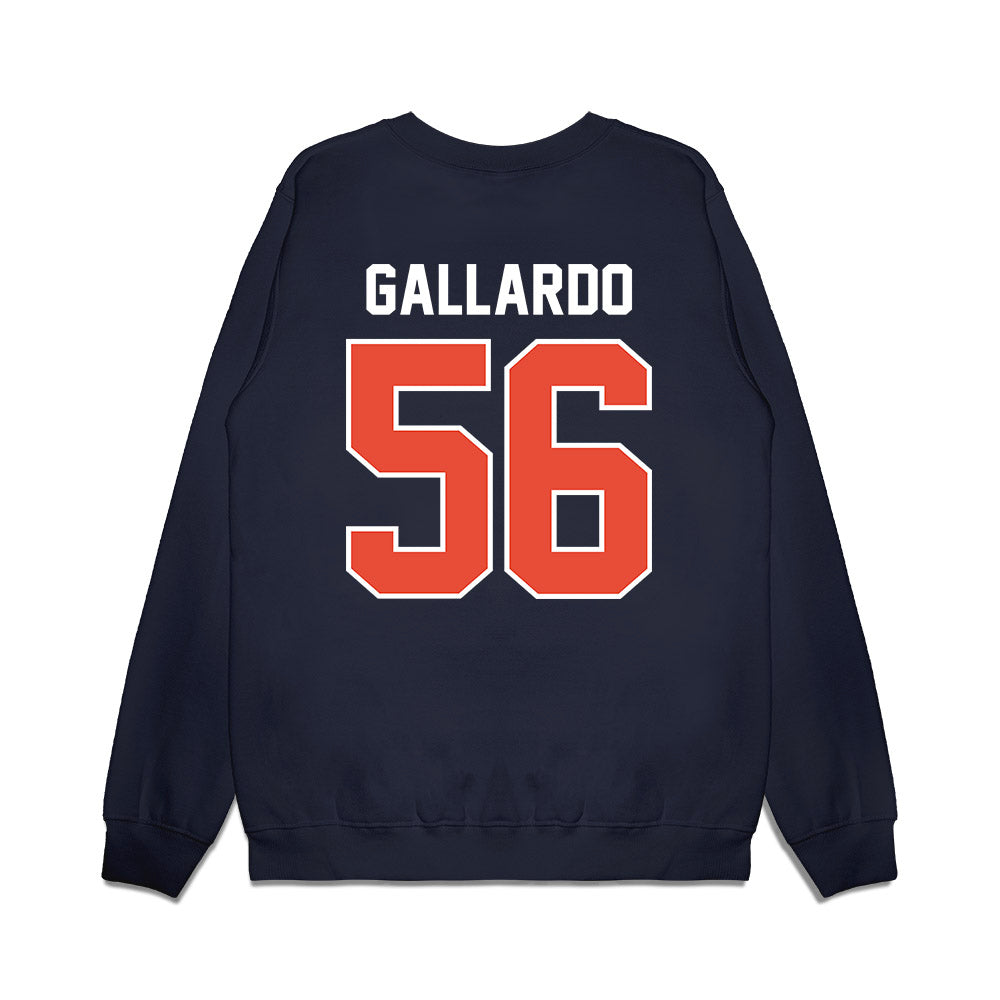 Illinois - NCAA Football : Guillermo Gallardo - Vintage Helmet Premium Crewneck Sweatshirt-1